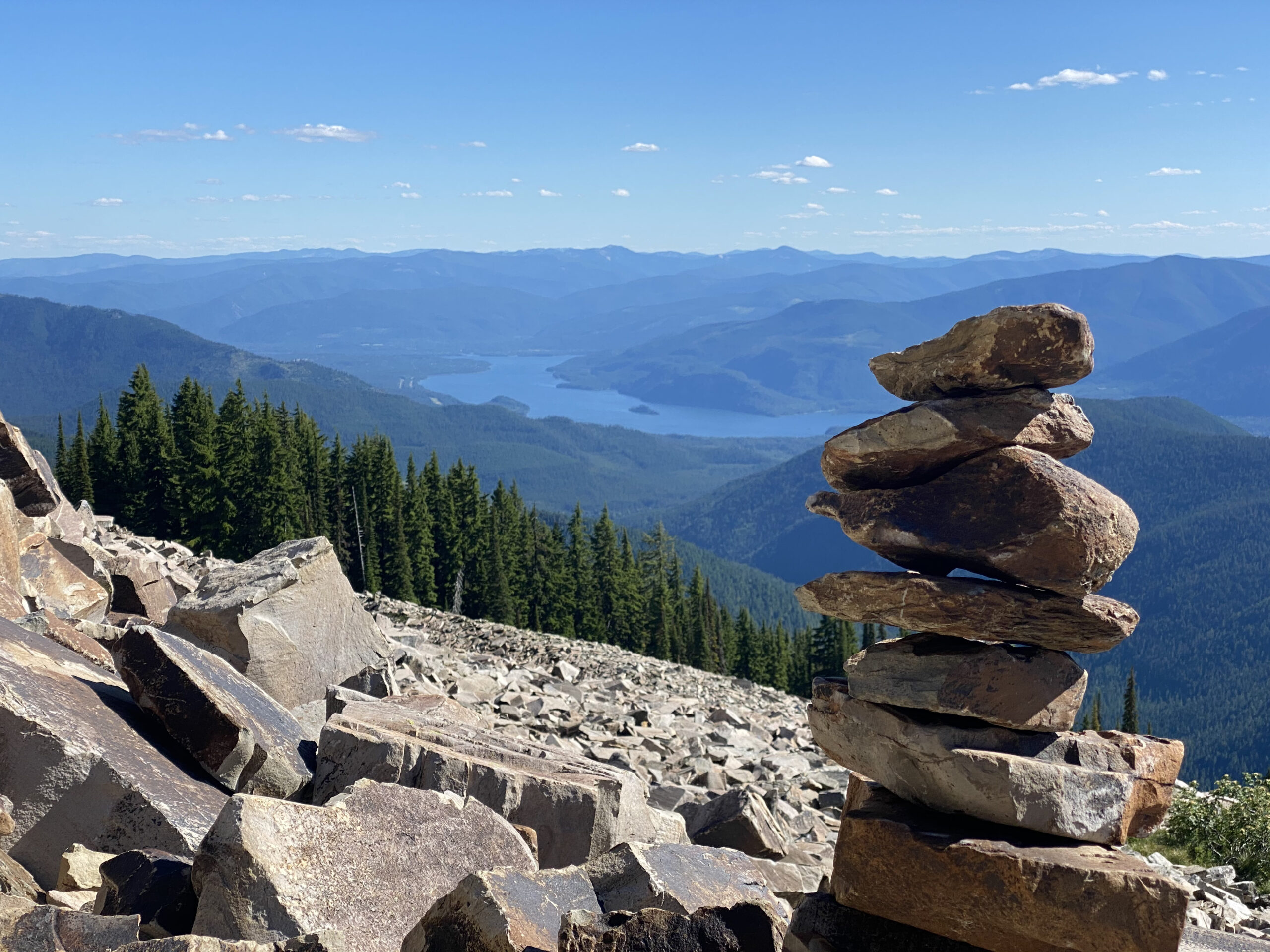 Montana real estate. View from Cliff Lake trail, Cabinet Mountain Wilderness, Noxon, Montana.